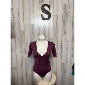 Urban heritage purple bodysuit
